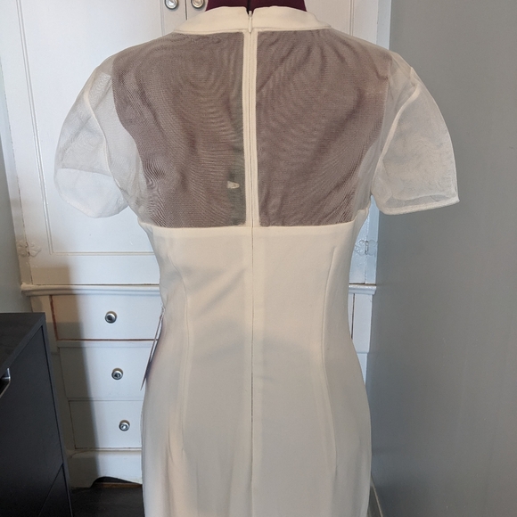 JS Collection White Bow Dress sz 8 - Picture 8 of 8